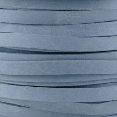 Fettlederriemen endlos pastel blau 8 mm