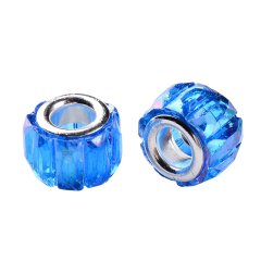Acrylbead Gear 11 x 8mm - 5er Set blau