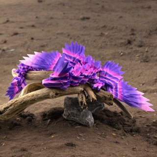 Voll beweglicher Crystalwing Dragon - Pink Whisp