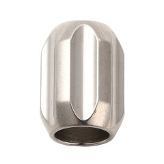 Magnetverschluss Edelstahl poliert 13 x 10  mm, Loch 6 mm