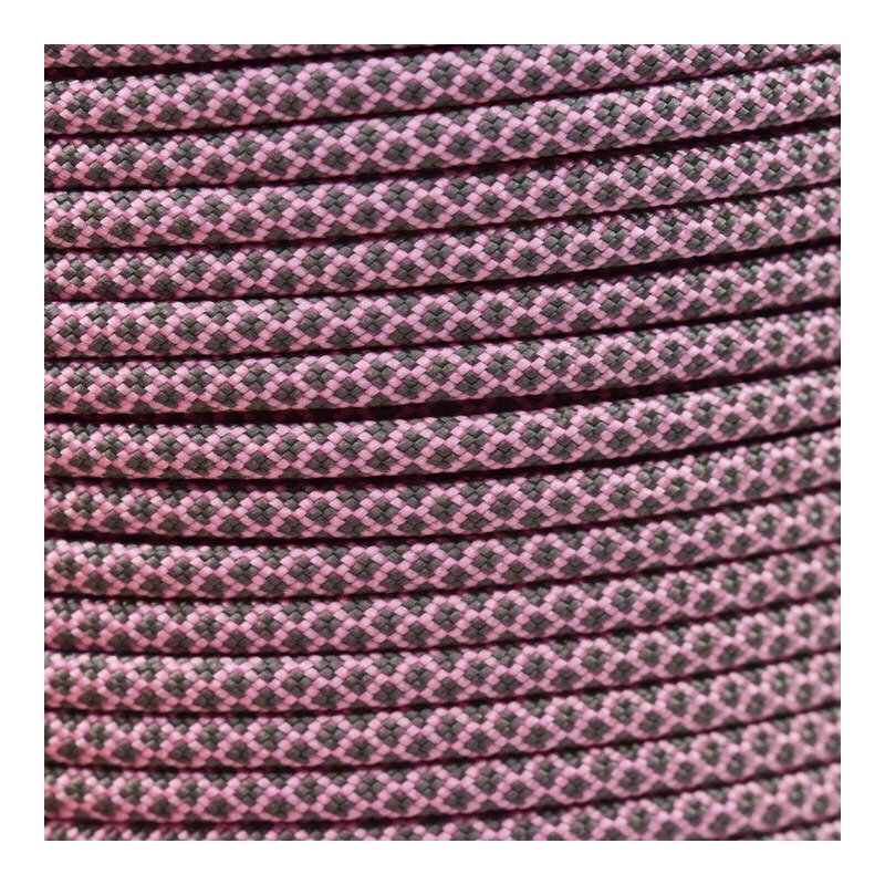 Paracord Typ 3 lavender pink charcoal grey diamonds