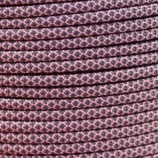 Paracord Typ 3 lavender pink charcoal grey diamonds