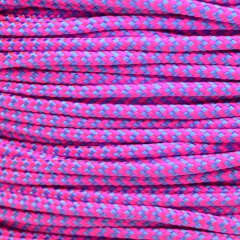 Paracord Typ 2 neon pink & baby blue shockwave