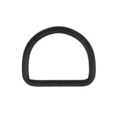 Stahl Halbrundring, D-Ring schwarz