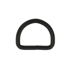 Stahl Halbrundring, D-Ring schwarz 25 mm