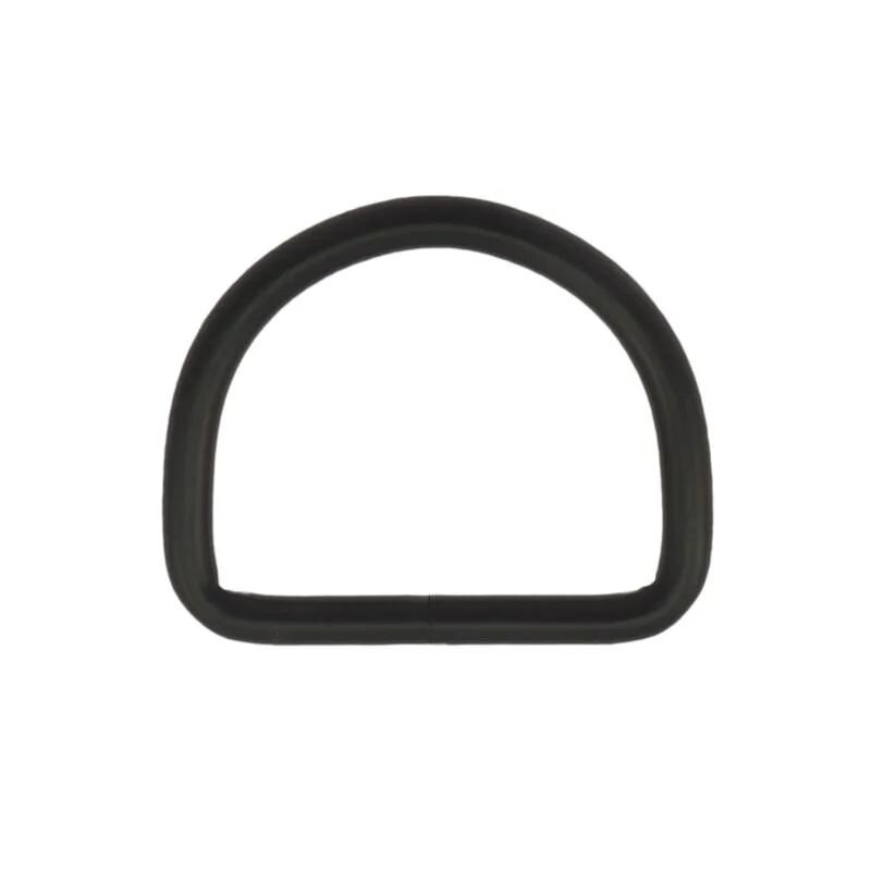 Stahl Halbrundring, D-Ring schwarz 30 mm