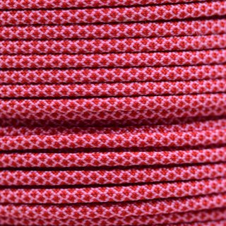 Paracord Typ 3 rose pink imperial red diamonds