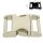 Metall-Steckschnalle PLUS - hochglanz 38 mm