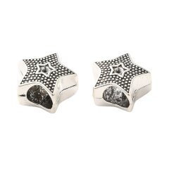 Antiksilber Bead "Starry" Set à 10 Stk.