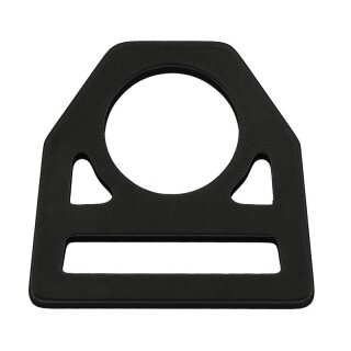 Dreieckiger D-Ring, Edelstahl schwarz