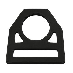 Dreieckiger D-Ring, Edelstahl schwarz