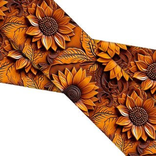 Carved Leather - Sunflowers UV Breite: 25 mm