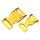 Eloxierte Aluminium Steckschnallen - goldgelb 20 mm