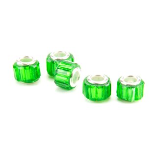 Acrylbead Gear 11 x 8mm - 5er Set grün