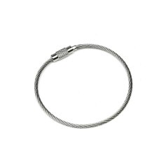 Edelstahl Drahtseil - Schl&uuml;sselringe  1,6 x 165mm &Oslash;52mm