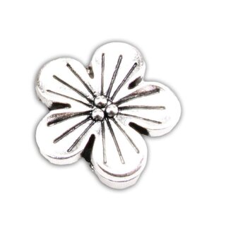 Aufschieber Bead Blume silbern