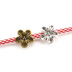 Aufschieber Bead Blume silbern