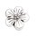 Aufschieber Bead Blume silbern