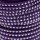 Kunst-Wildlederband mit silber Cabochons 3 x 2mm lila, Rolle à ca.18.5m