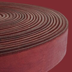Lederriemen für Gürtel 40 mm, Rotbraun