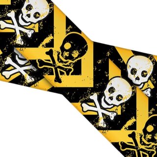 Caution Tape Chevron Skulls UV Länge: 99 cm Breite:...