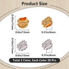 Tibetische Gro&szlig;lochperlen 11x15 mm &ndash; 40 St&uuml;ck DIY Schmuck &amp; Hund