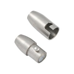 Magnetverschluss oval aus Edelstahl 304 – 19x6 mm,...