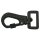 Schwarzer Leinenkarabiner mit Bajonettverschluss
