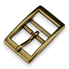 Doppelstegschnalle imperial gold 25 mm