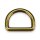 Stahl Halbrundring, D-Ring imperial gold