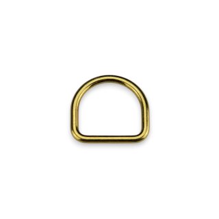 Stahl Halbrundring, D-Ring imperial gold 17 mm