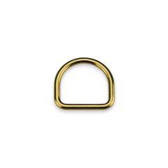 Stahl Halbrundring, D-Ring imperial gold 17 mm