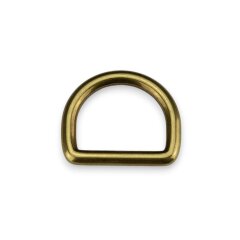 Stahl Halbrundring, D-Ring imperial gold 20 mm