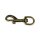 Bolzenkarabiner m. rundem Wirbel 65 x 15 mm imperial gold
