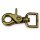 Scherenkarabiner m. geradem Wirbel 63 x 20 mm imperial gold