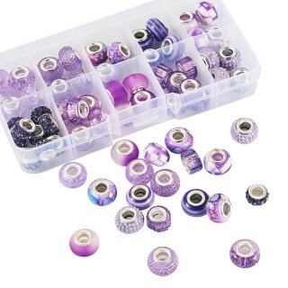 Perlenbox Orchidee 62 Stück