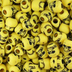 10er Set - Zombie Skulls yellow