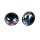 Bunte Acrylperlen mit Pfotenmuster – DIY & Schmuckperlen Set 5 Stk. Schwarz