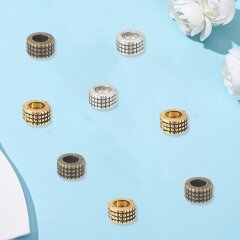 300 tibetische Abstandsperlen &ndash; 3 Farben, bleifrei, ideal f&uuml;r DIY-Schmuck