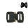 Aluminium-Schnalle COBRA® PRO STYLE mit Schieber 25 mm