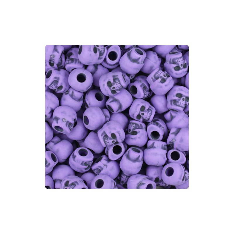 10er Set - Zombie Skulls purple