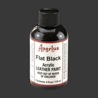 Angelus Acryl Lederfarbe - Flat Black (BL520) 118ml