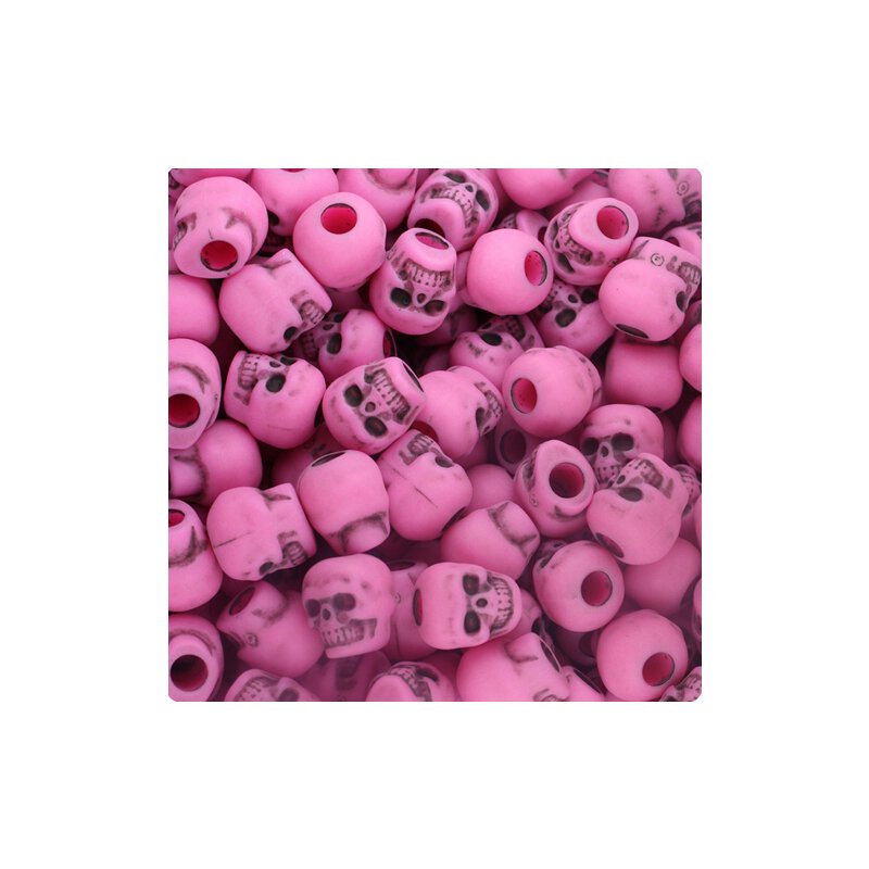 10er Set - Zombie Skulls pink