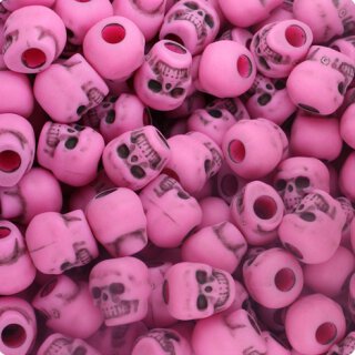 10er Set - Zombie Skulls pink