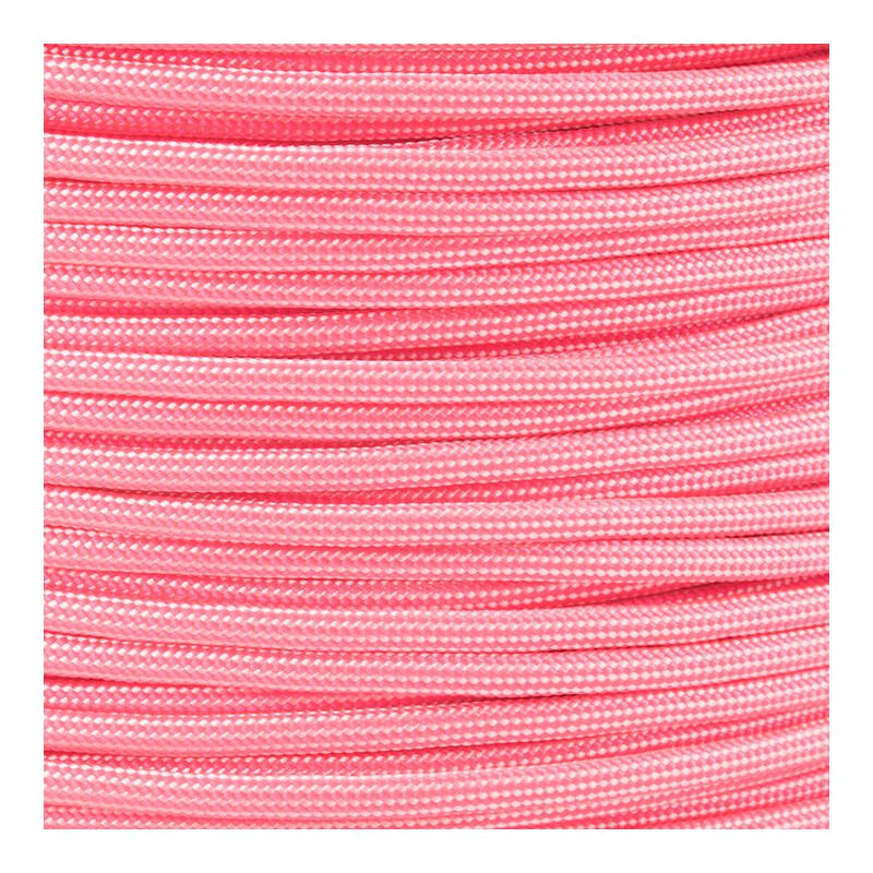Paracord Typ 3 white / salmon pink stripe
