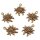 Edelweiß Anhänger Antik Messing – Schmuck DIY Charm
