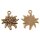 Edelweiß Anhänger Antik Messing – Schmuck DIY Charm