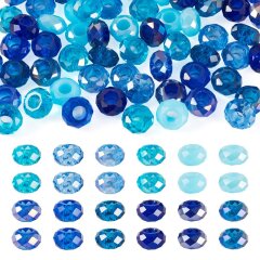Bead-Box Blue – Glasperlen Set blau für...