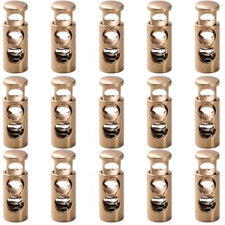 Kordelstopper Gold – 20 Stück für Schmuck DIY