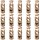 Kordelstopper Gold – 20 Stück für Schmuck DIY